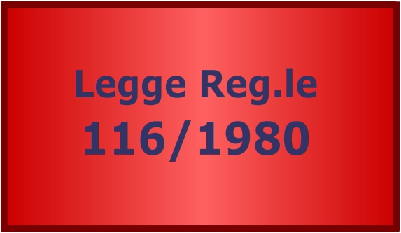 Legge Regionale n.116/1980