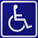 Logo accesso e servizi per disabili
