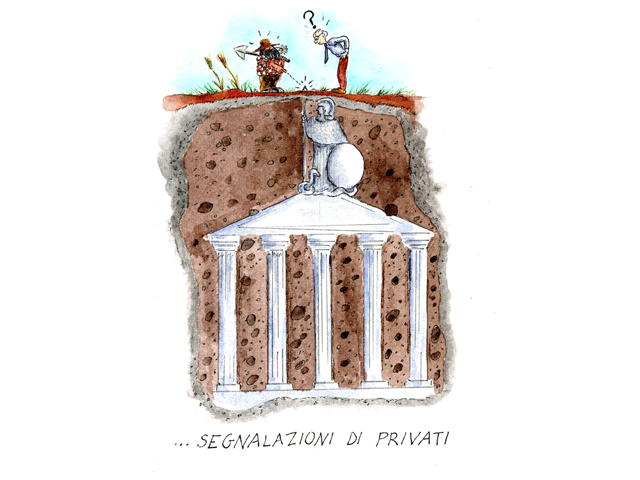 Le fasi dello scavo