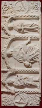 23 - Ignoto, metà sec. XV, Lastra tombale di Giovanni Cabastida (1472) (verso)