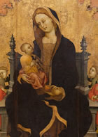 Maestro del polittico di Santa Maria, Madonna in trono col Bambino