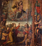 26 - Deodato Guinaccia, sec XVI, I Santi Elena e Costantino e la Madonna col Bambino in gloria fra Angeli